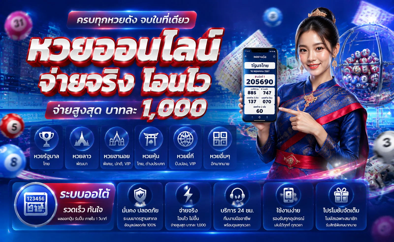 ตารางผลหวยออนไลน์ทุกประเภทของ YIMSIAM889 อัตราจ่ายสูง